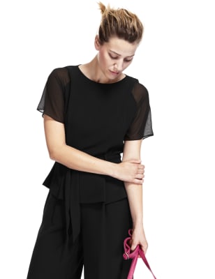 chiffon sleeves design