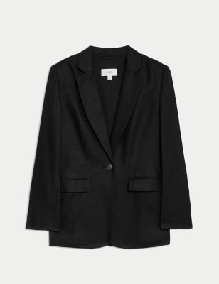 M&s on sale linen blazer