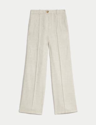 Linen Wide Leg Trousers