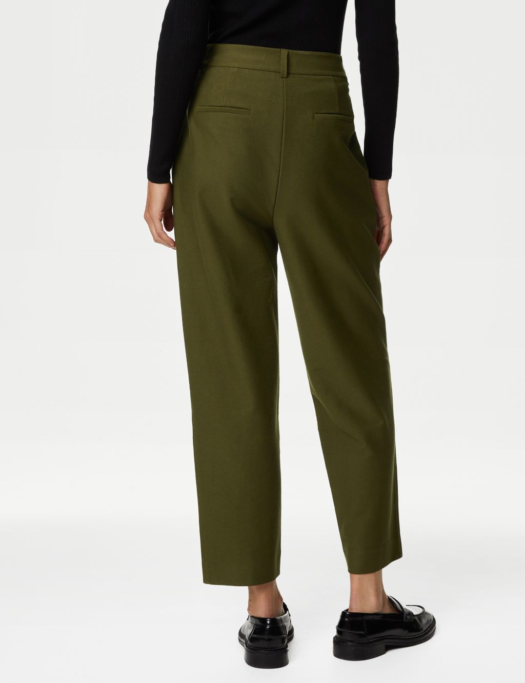 Jersey Tapered Ankle Grazer Trousers image 5