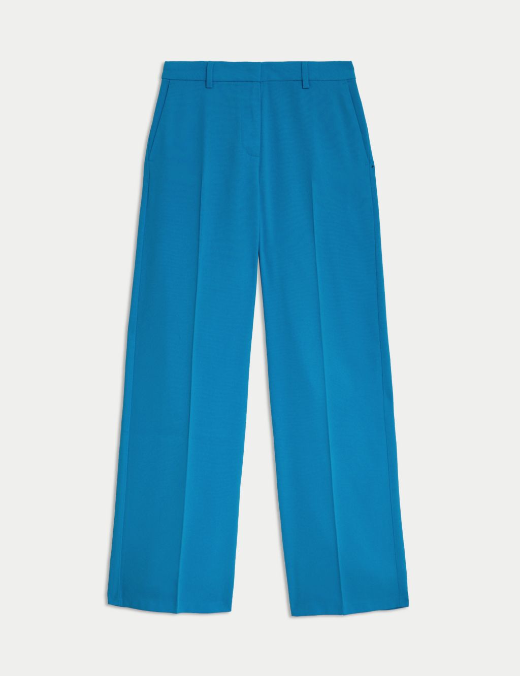 Crepe Tailored Straight Leg Trousers