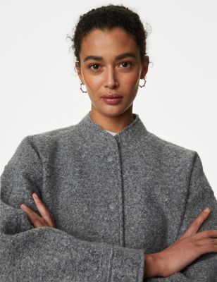 Textured Bomber Jacket | M&S CY