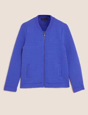 

M&S Collection Cazadora bomber acolchada de puntoWomens - Ultraviolet, Ultraviolet