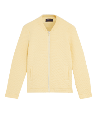 

M&S Collection Cazadora bomber acolchada de puntoWomens - Pale Gold, Pale Gold