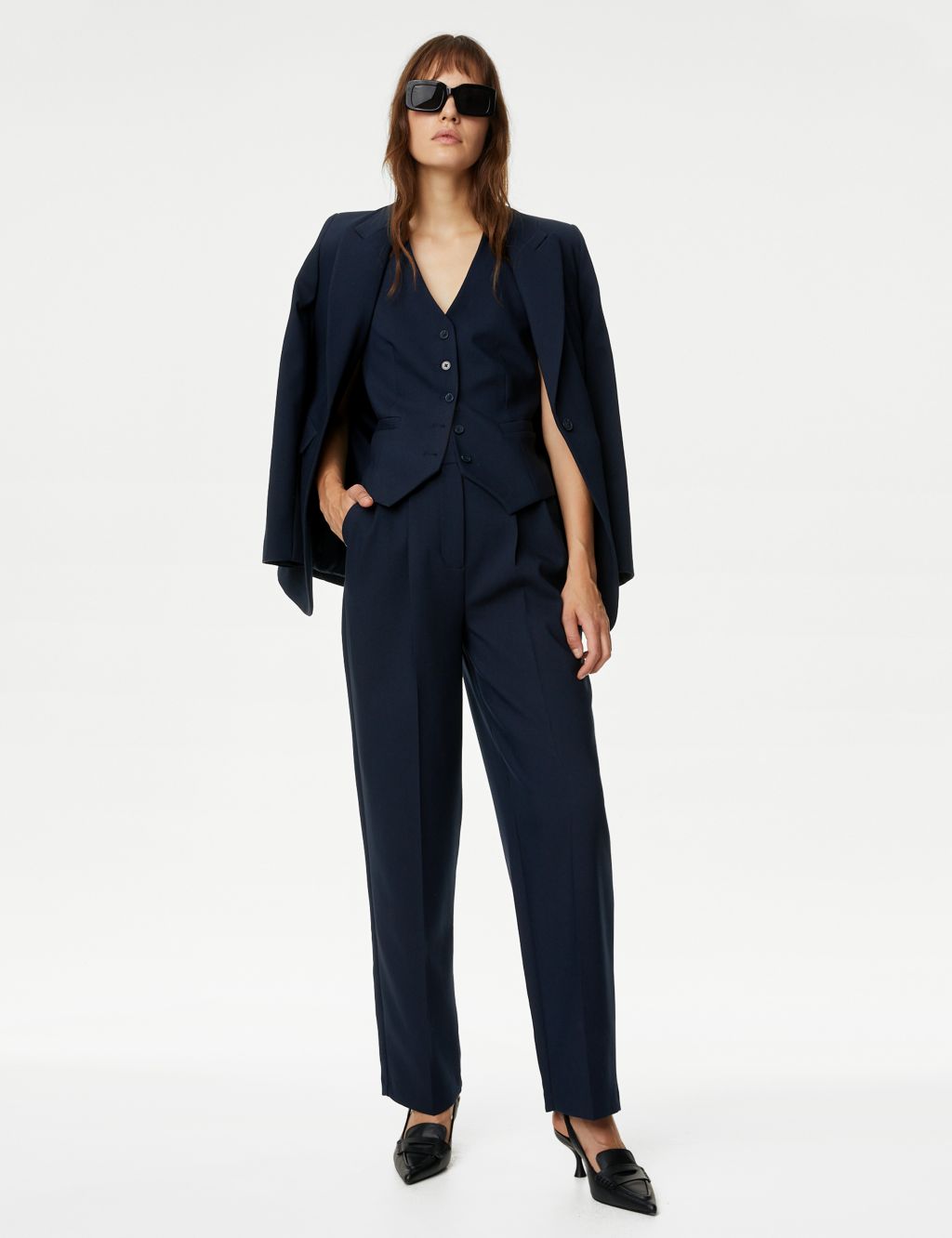 Pleat Front Relaxed Trousers image 1