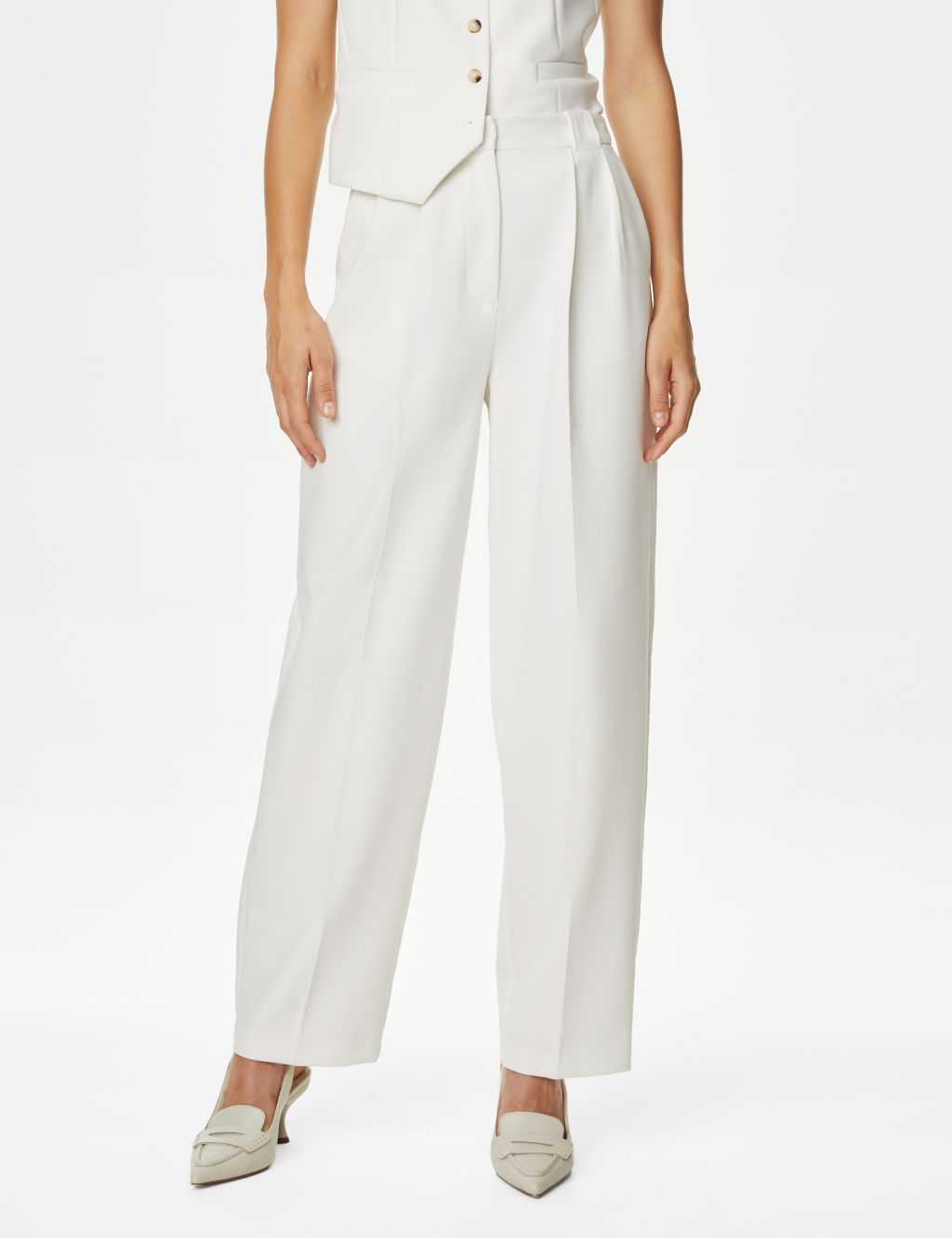 Pleat Front Relaxed Trousers image 7