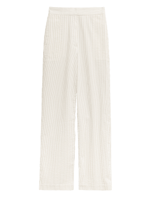 

Womens M&S Collection Pure Cotton Striped Slim Fit Chinos - Natural Mix, Natural Mix