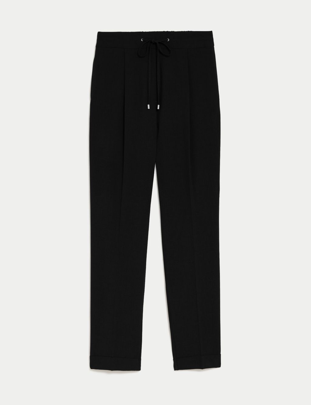 Drawstring Tapered Ankle Grazer Trousers image 2