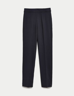 Jersey Slim Fit Ankle Grazer Trousers 