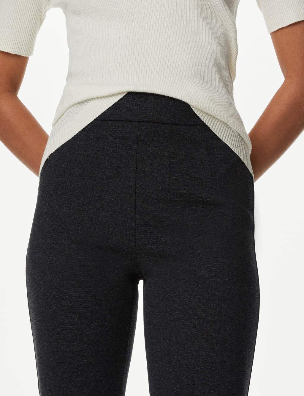 Jersey Slim Fit Ankle Grazer Trousers  image 4