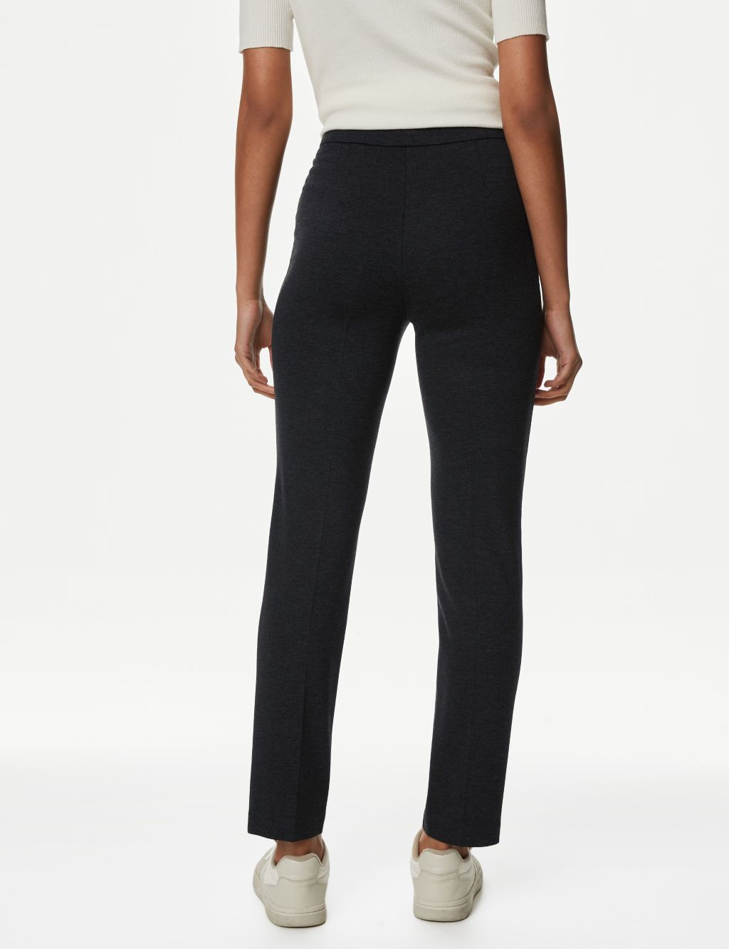 Jersey Slim Fit Ankle Grazer Trousers  image 4