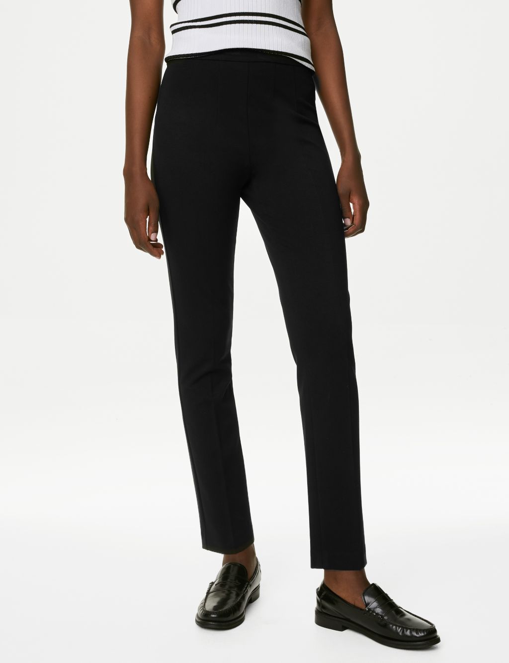 Jersey Slim Fit Ankle Grazer Trousers  image 3