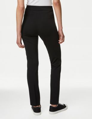 Marks & Spencer Navy Slim Ankle Grazer Trousers Size 6 Regular Length BNWT