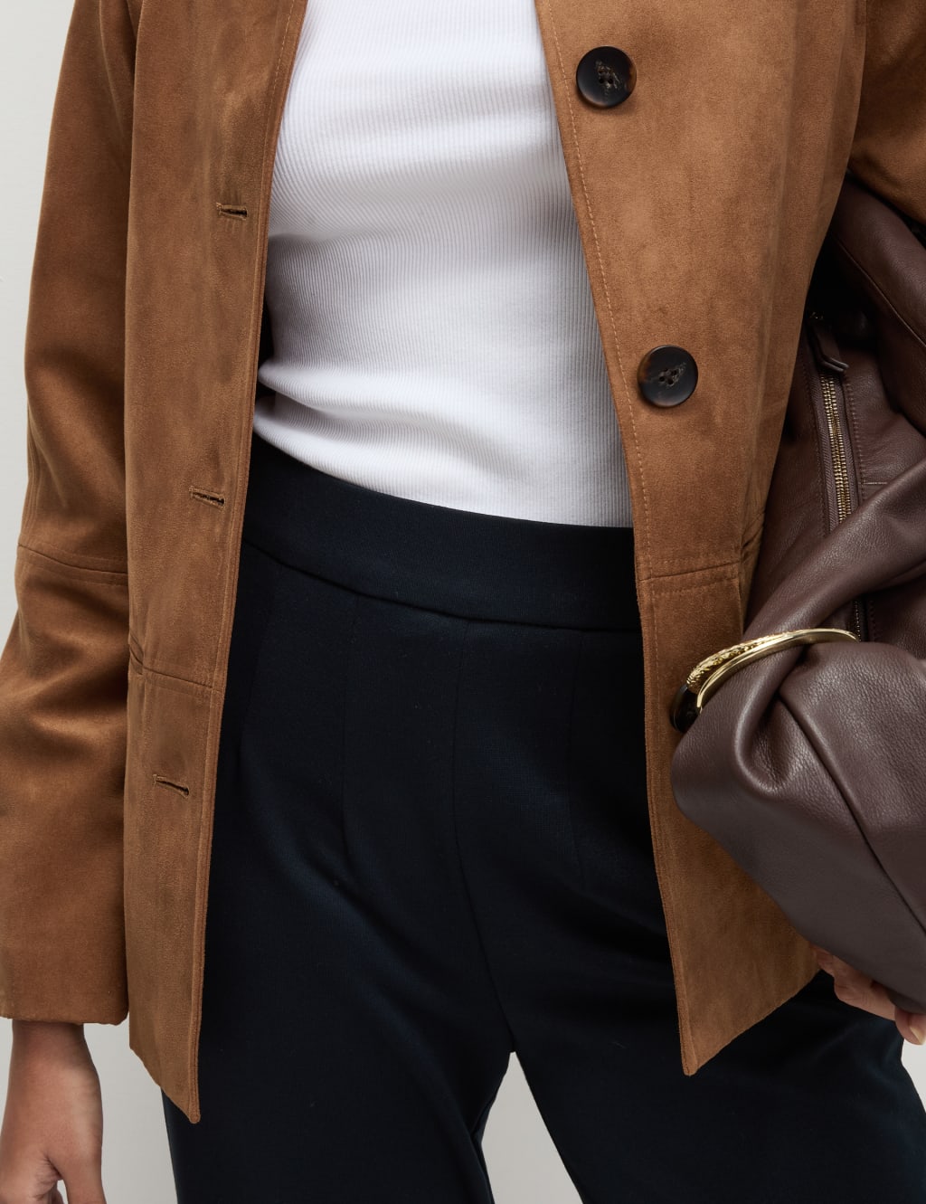 Jersey Straight Leg Trousers with Stretch image 4