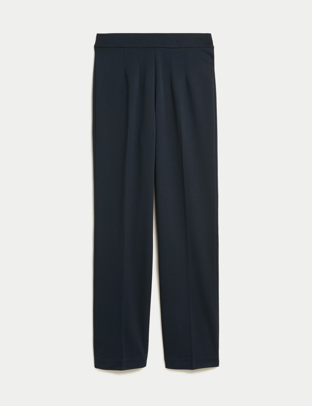 Jersey Straight Leg Trousers with Stretch image 2