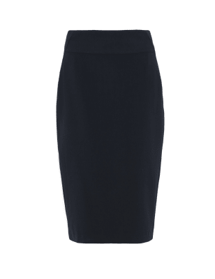 Knee Length Panelled Pencil Skirt | M&S Collection | M&S