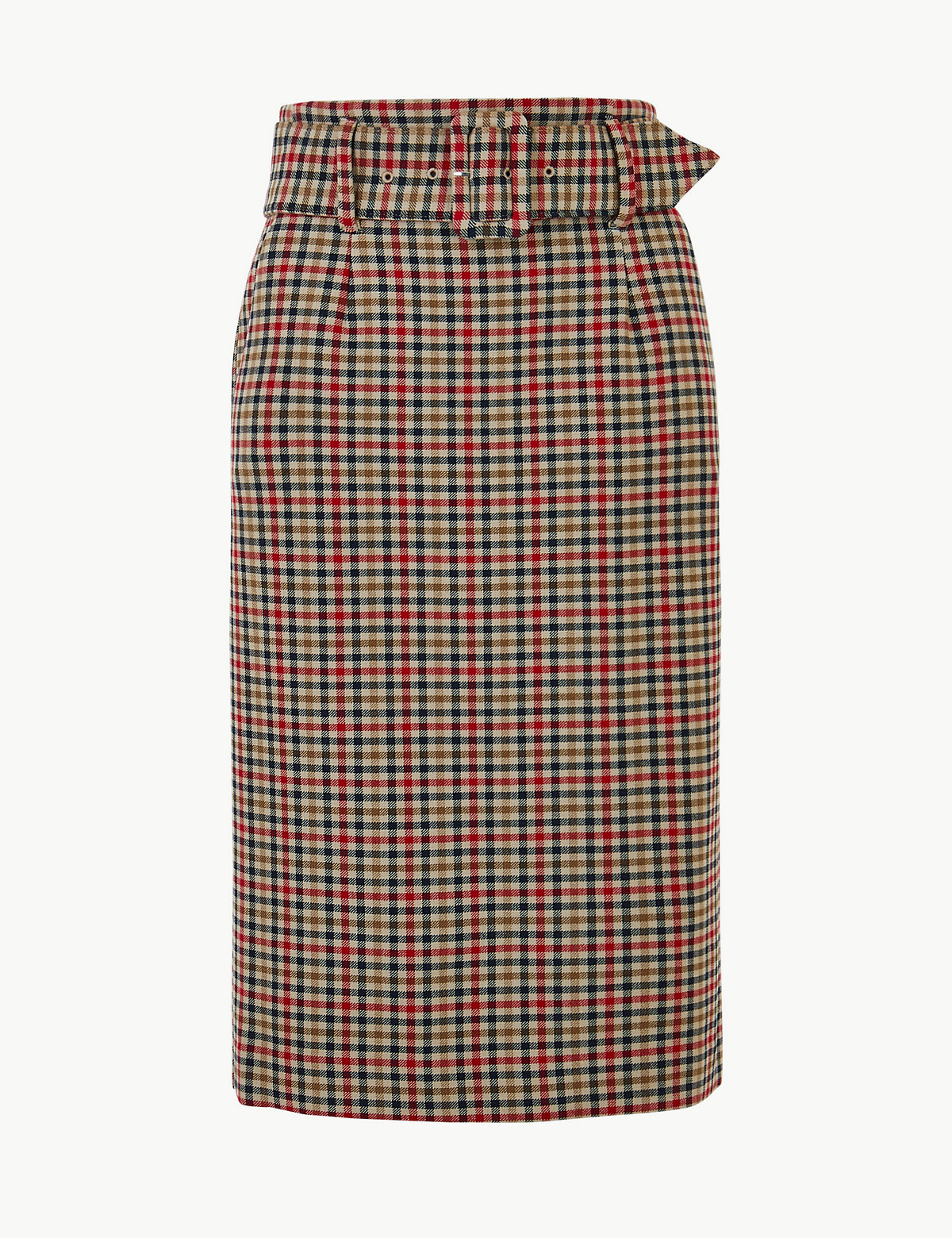 Gingham Pencil Skirt