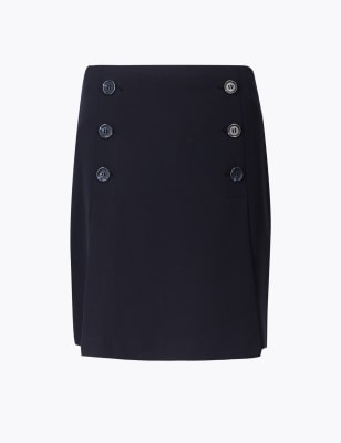 black button skirt