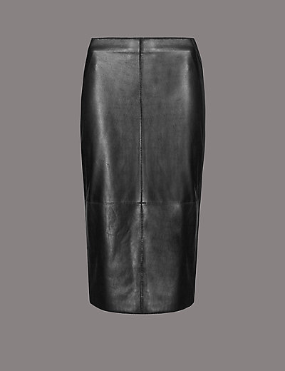 Leather Pencil Skirt | M&S
