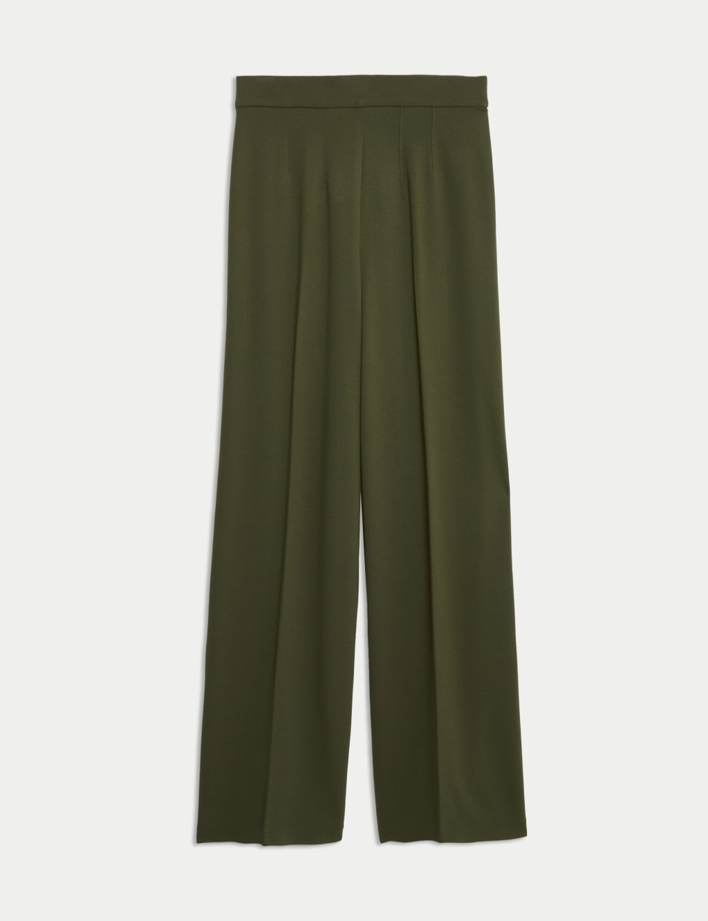 Jersey Wide Leg Trousers with Stretch image 1