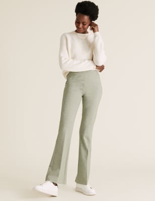 Jersey Flared Trousers