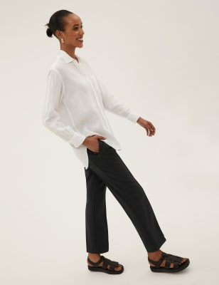 

Womens M&S Collection Schmal zulaufende knöchellange Hose - Black, Black