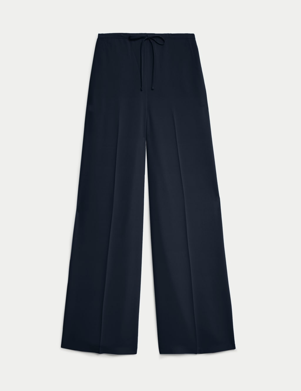 Crepe Elasticated Waist Wide Leg Trousers image 2