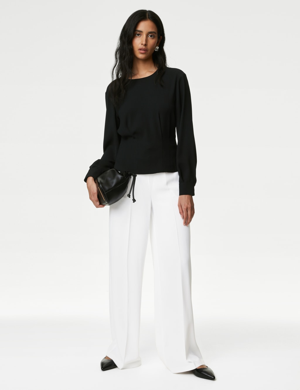 Women s White Trousers M S