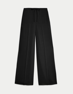 Jersey Straight Leg Trousers with Stretch, M&S Collection