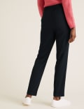 Drawstring Tapered Ankle Grazer Trousers