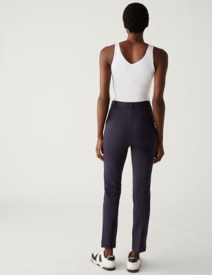 m&s mid rise slim ankle grazer