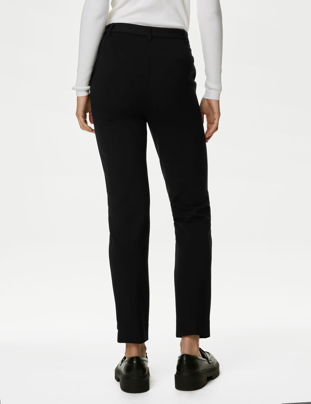 Jersey Slim Fit Ankle Grazer Trousers image 5