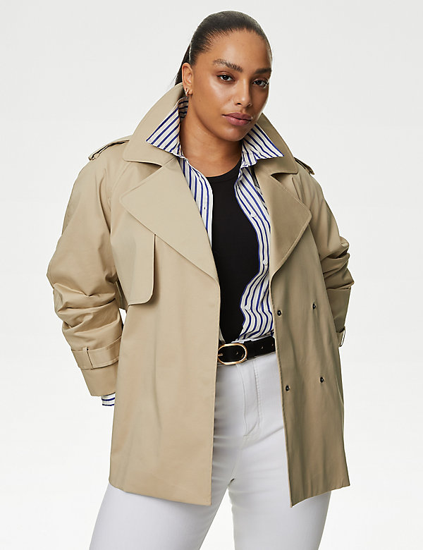 Cotton Rich Short Trench Coat - CY