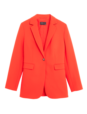 

Womens M&S Collection Tailored Single Breasted Blazer - Tomato, Tomato