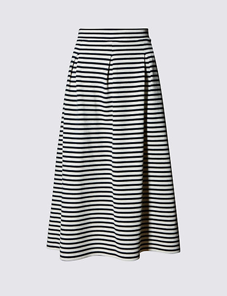 PETITE Striped Skater Skirt | M&S Collection | M&S
