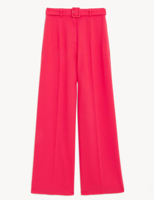 Belted Wide Leg Trousers