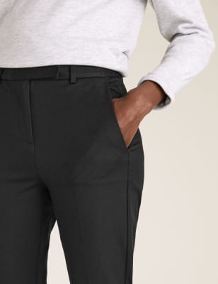 slim ankle grazer trousers