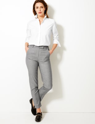 Mia Slim Jersey Ankle Grazer Trousers, M&S Collection, M&S