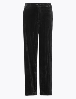 Velvet Wide Leg Trousers | M&S Collection | M&S