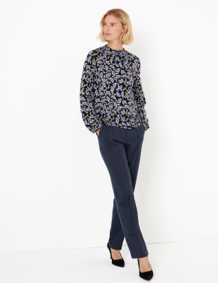 Pantalon Ponte coupe droite longueur cheville