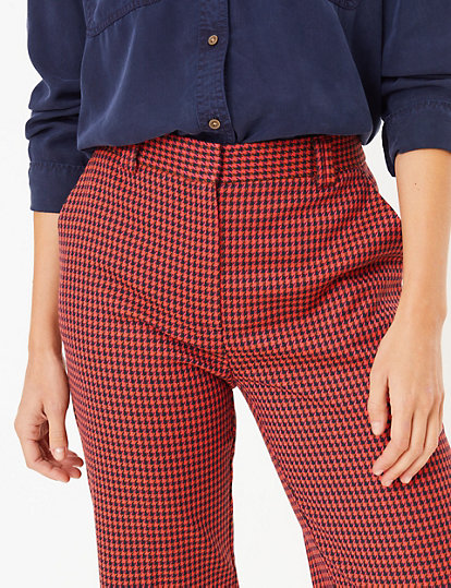Freya Dogtooth Straight Fit Trousers