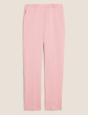 Mia Slim Cotton Ankle Grazer Trousers | M&S Collection | M&S