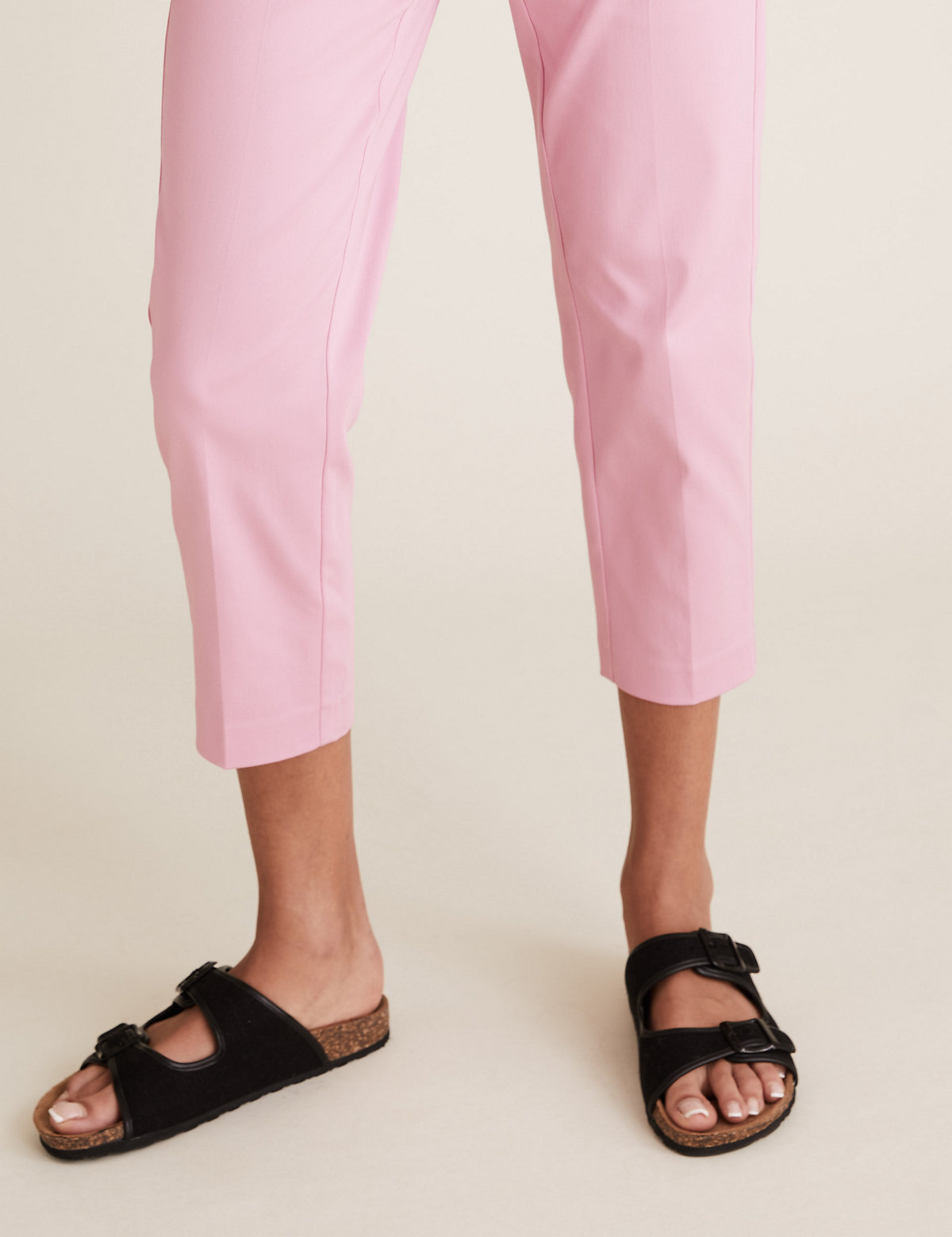 Slim Fit Cropped Trousers