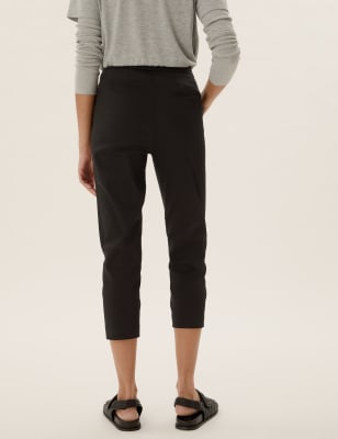 Slim Fit Cropped Trousers