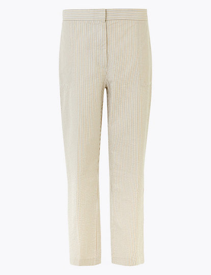 Evie Straight Leg Pure Cotton Trouser