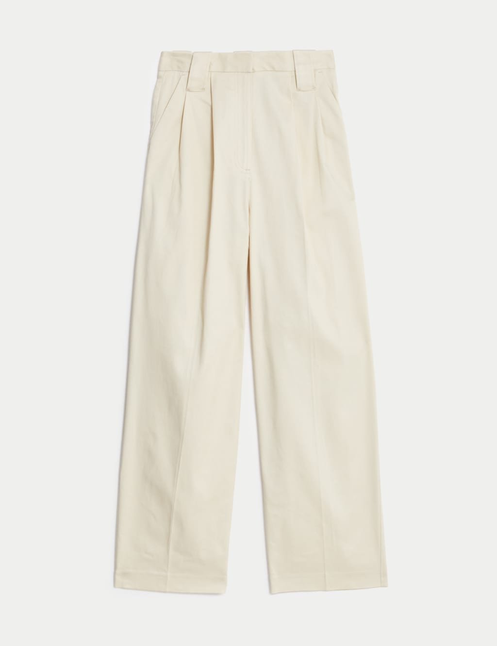 Lyocell Rich Pleated Wide Leg Trousers image 2