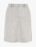 Tailored Striped Shorts