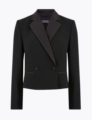 Crop tuxedo outlet jacket