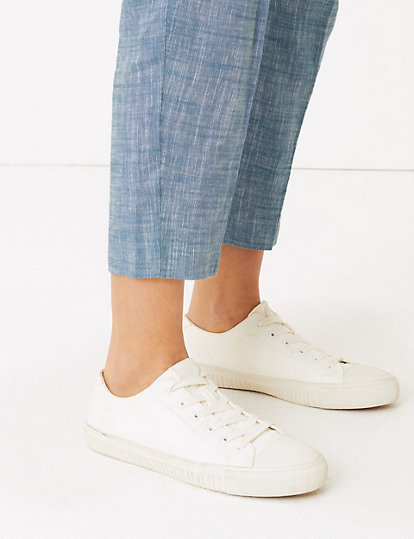 Linen Rich Tapered 7/8 Trousers