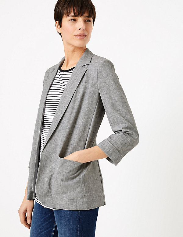 Relaxed Patch Pocket Jacket - CH